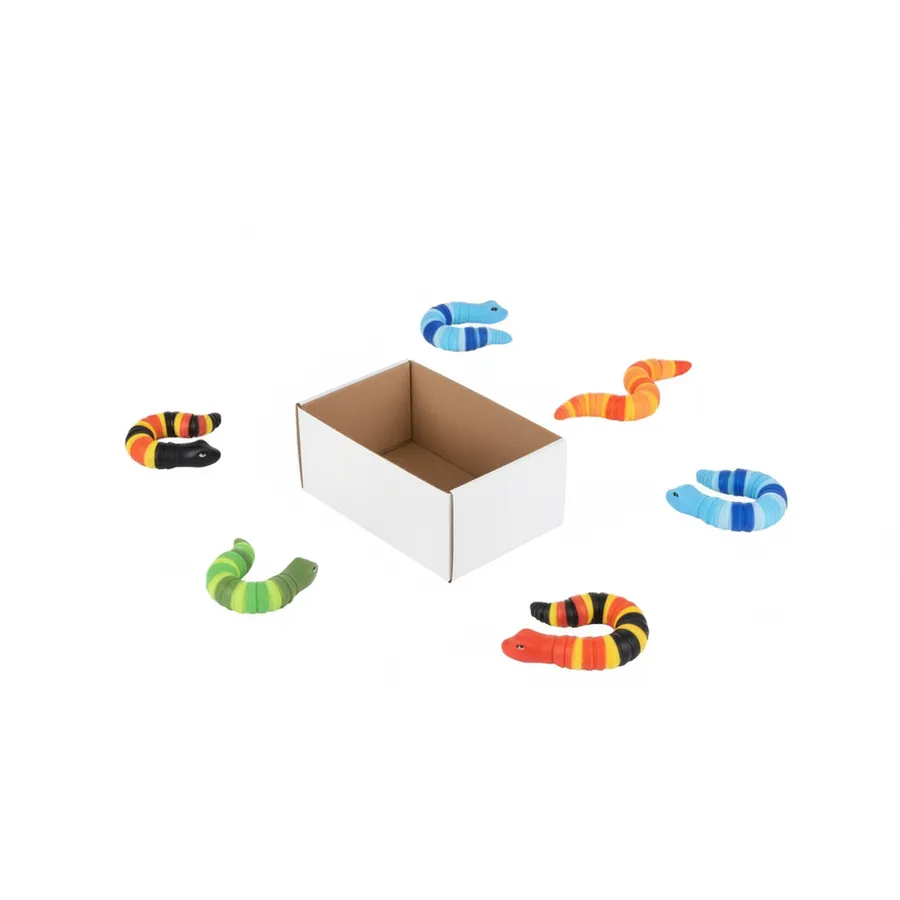Wiggle Sensory Snake Squishy Toy - Flexible Fidget and Stress Relief Sensory Toy — wholesale Fidgets & Sensory by the case