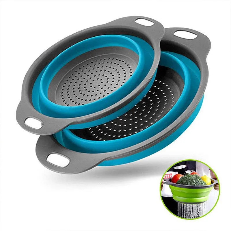 Collapsible Silicone Plastic Basket - Assorted — wholesale More Wholesale Goods by the case