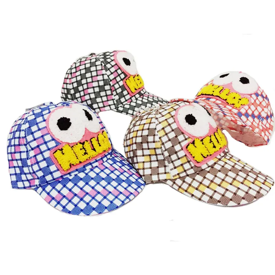 Solid Patterned Caps For Kids - Assorted — wholesale Apparel & Accessories by the case