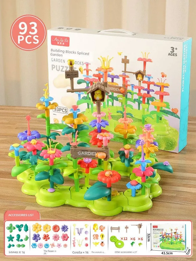 DIY Flower Arrangement Building Blocks Kids Toy — wholesale Toys & Games by the case