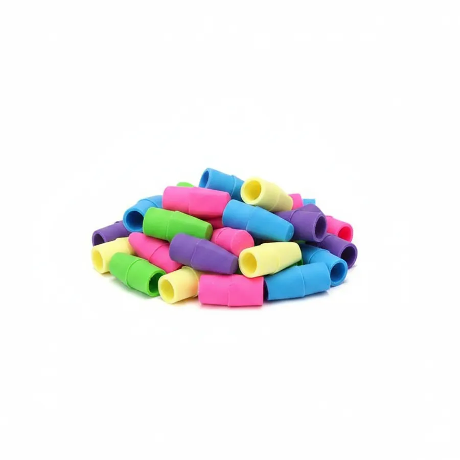 Pencil Cap Erasers - Colorful Eraser Tops for School Supplies, Classroom, and Office Stationery — wholesale Apparel & Accessories by the case