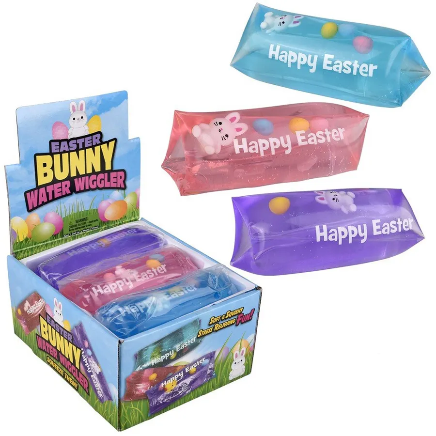 Easter Jumbo Bunny Water Wiggler Fidget Kids Toy — wholesale Fidgets & Sensory by the case