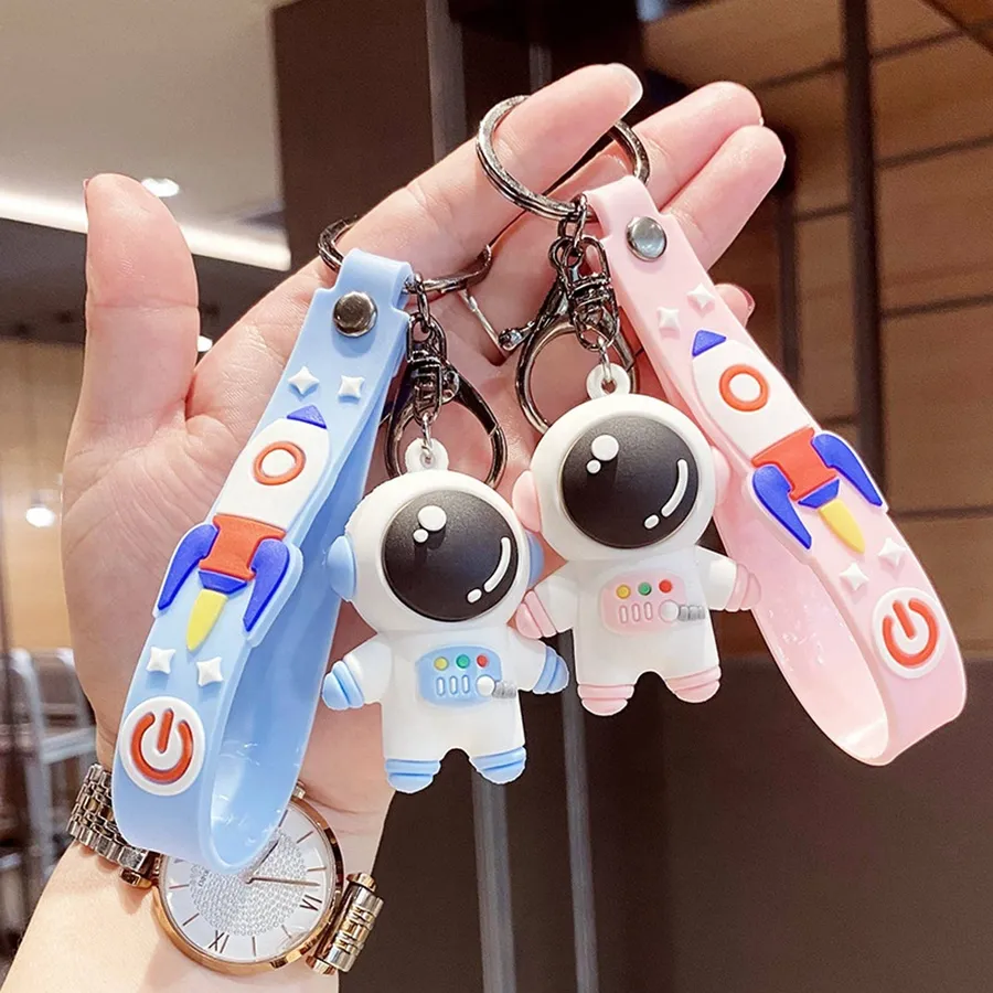 Kids Halloween 3D Astronaut Cartoon Keychain — wholesale Keychains & Charms by the case