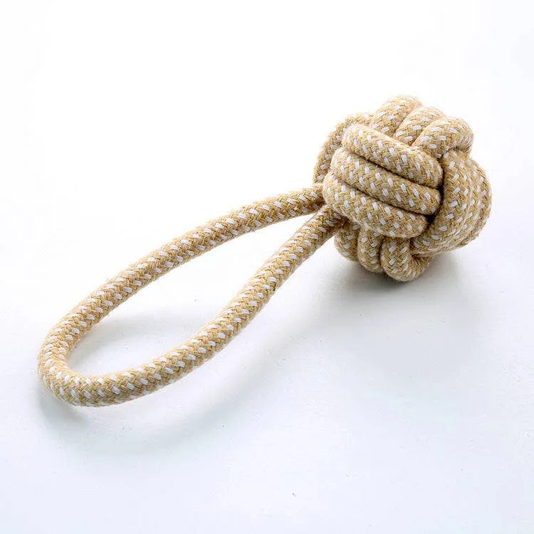 Cotton Rope Dog Toy Ball – Tug & Chew Toy — wholesale Pet by the case