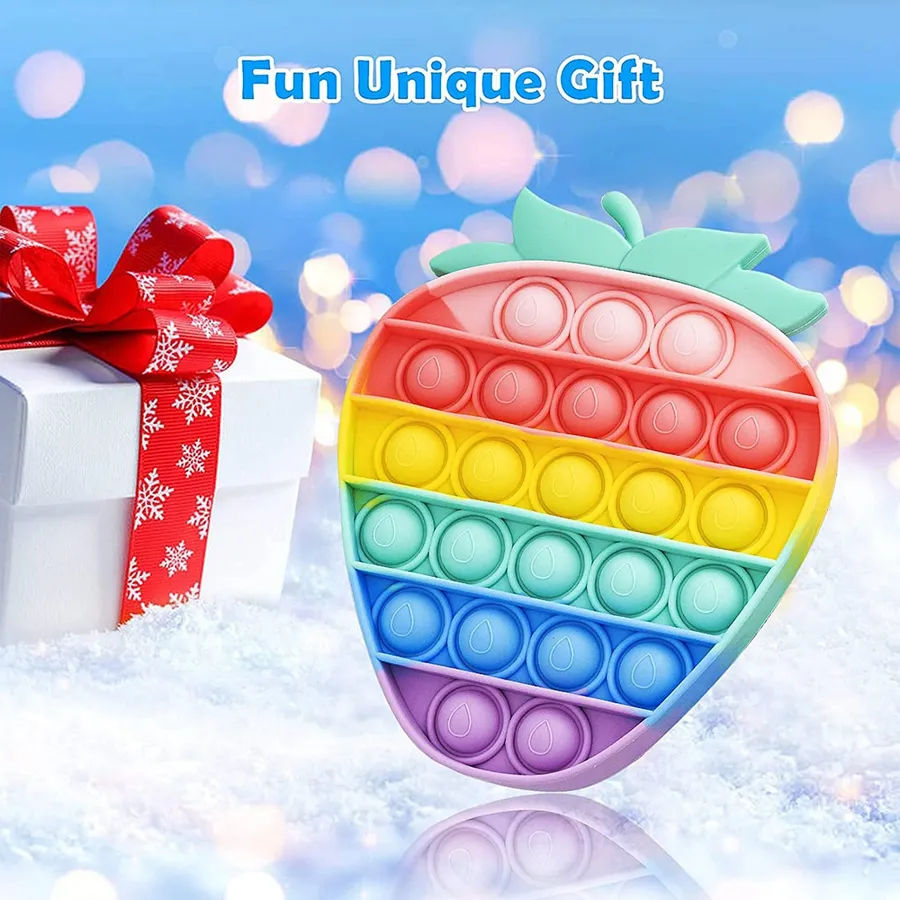 Kids Strawberry Pop It Sensory Toy — wholesale Fidgets & Sensory by the case