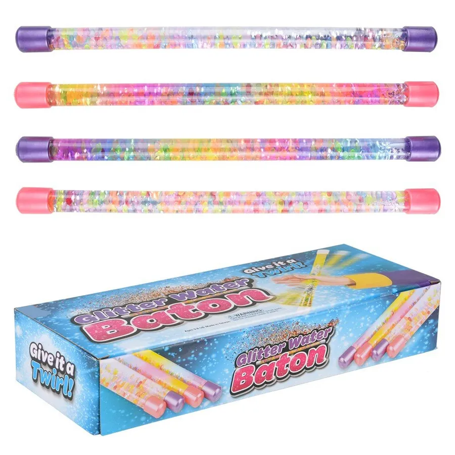 Colorful & Glitter Stocking Water Baton Kids Wand — wholesale Toys & Games by the case