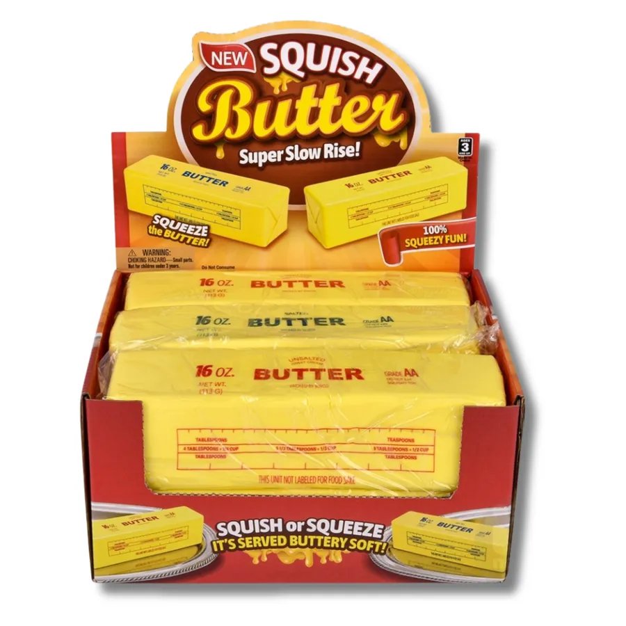 9.5" Squish Butter Slow Rising Sensory Toy — wholesale Fidgets & Sensory by the case