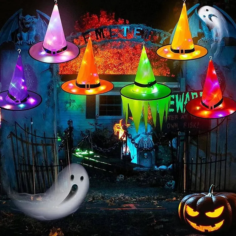 Decorative LED Headwear Witch Hat In Bulk - Assorted — wholesale Apparel & Accessories by the case