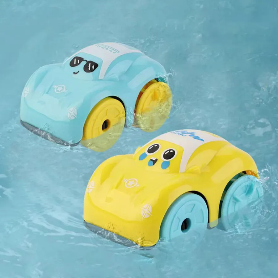 Cartoon Clockwork Bath Car Toy for Kids – Floating Fun — wholesale Home & Décor by the case