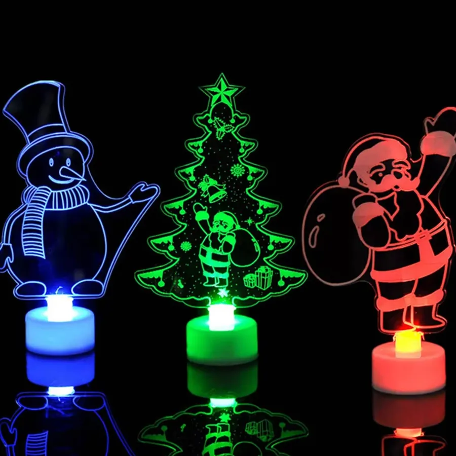Night Lights Colorful Flashing Ornament Home Décor — wholesale Home & Décor by the case