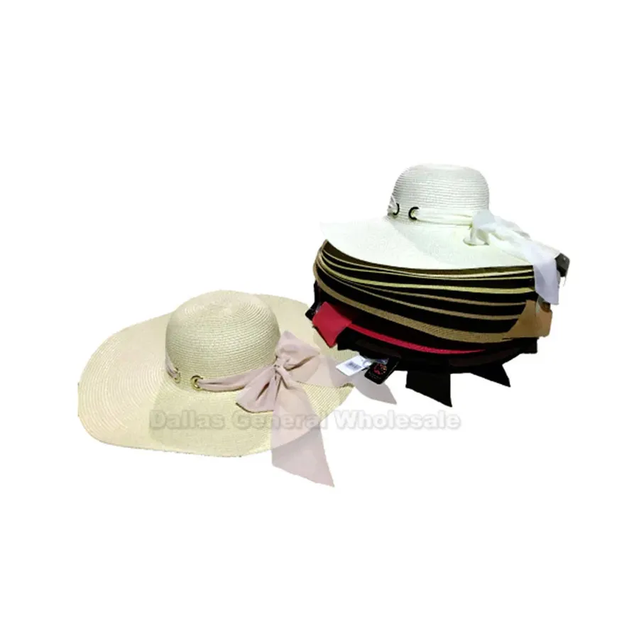 Floppy Beach Straw Hats Home Décor — wholesale Apparel & Accessories by the case