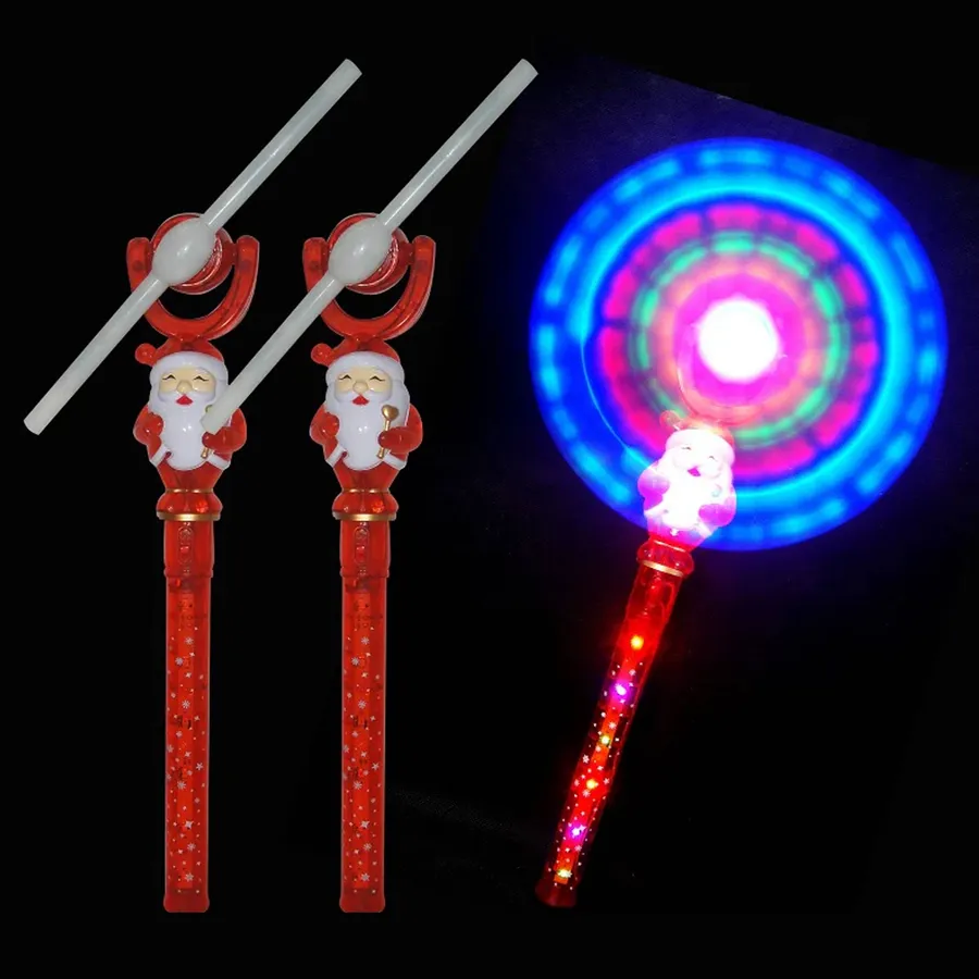 Light Up Santa festive Wand Kids Toy — wholesale Toys & Games by the case