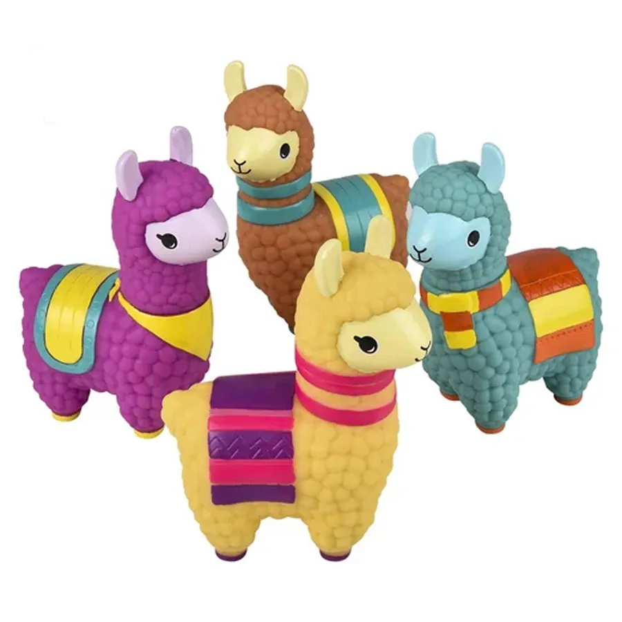 Big Rubber Llama Soft Kids Toy - Assorted — wholesale Toys & Games by the case