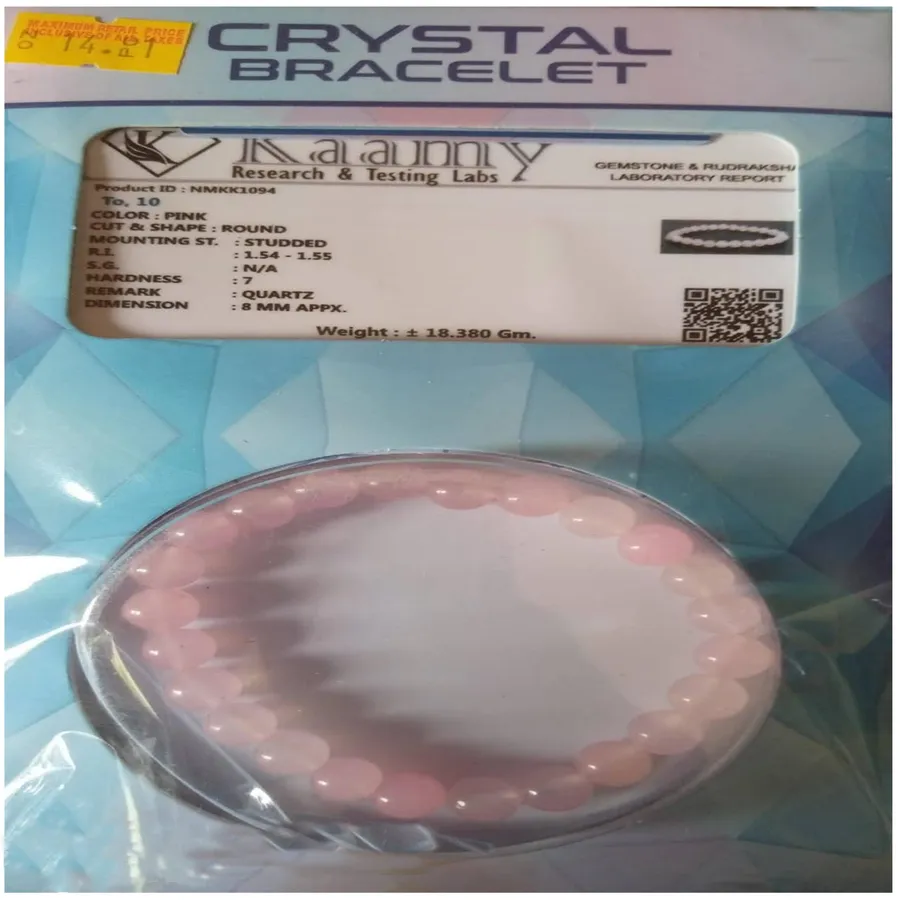 Wholesale Rose Quartz Crystal 8mm Beads Bracelet (Sold by PCS) — wholesale Apparel & Accessories by the case