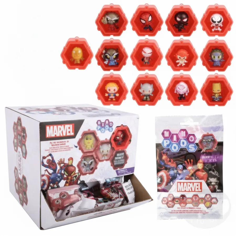 Collectible Hexagonal Mini Figure Pods - Connectable Novelty Toys for Kids Party Favors and Prizes — wholesale Party & Gifts by the case