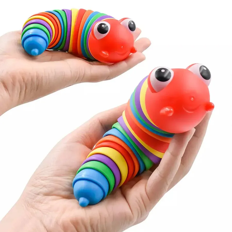 Caterpillar Stress Relief Fidget Kids Toy- Assorted — wholesale Fidgets & Sensory by the case