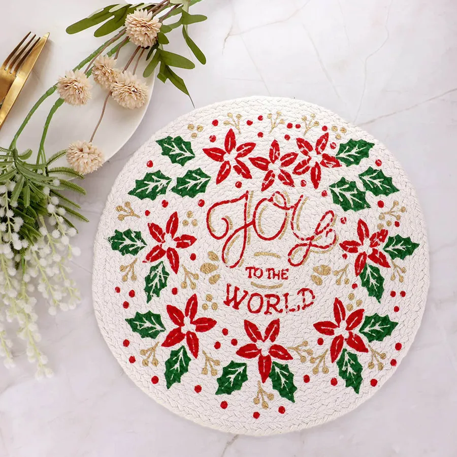 Fashionable Printed Round Placemat - Assorted — wholesale More Wholesale Goods by the case