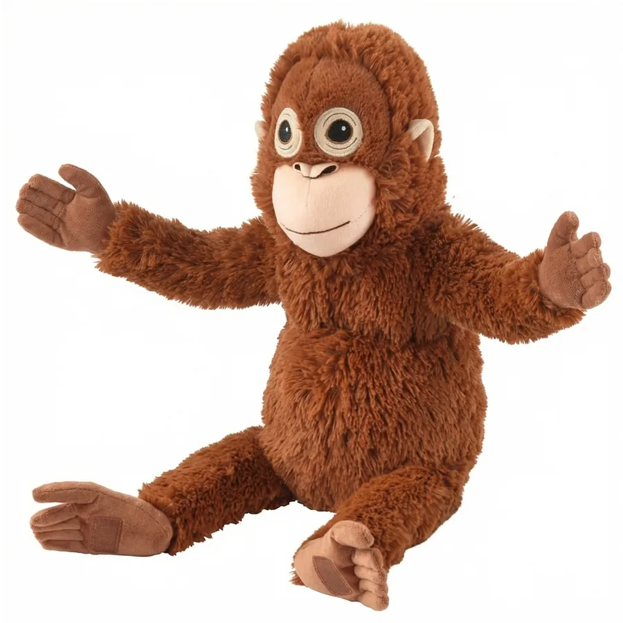 Plush Orangutan Toy — Huggable Animal | Punch Monkey | Soft & Cuddly — wholesale Plush & Squishies by the case