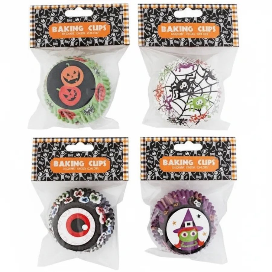 Halloween Decorative Baking Cup Kits for Festive Tabletop and Party Decor — wholesale Seasonal & Holiday by the case