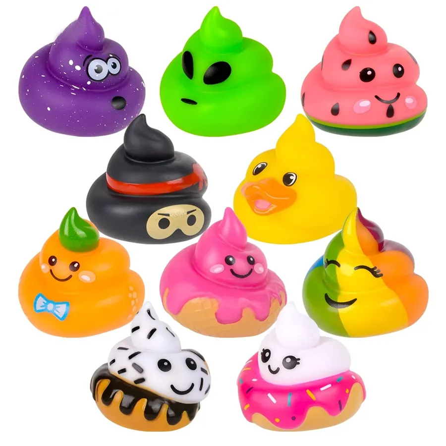 Squishy Rubber Poop Kids Toy - Assorted — wholesale Plush & Squishies by the case