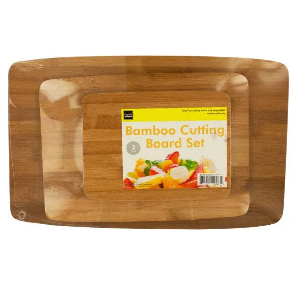 Bamboo Cutting Board Set (Pack of 1) Keeraft Home Gifts — wholesale Home & Décor by the case