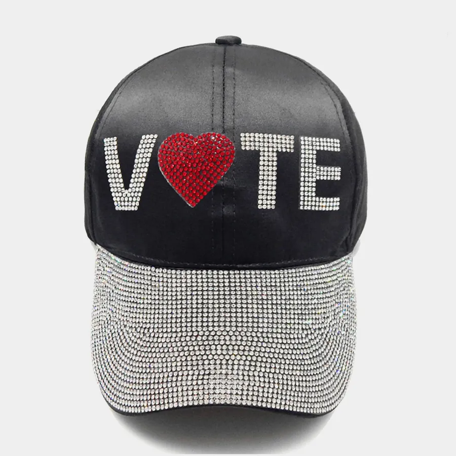 Rhinestone Paved Baseball Cap For Women's - Assorted — wholesale Apparel & Accessories by the case