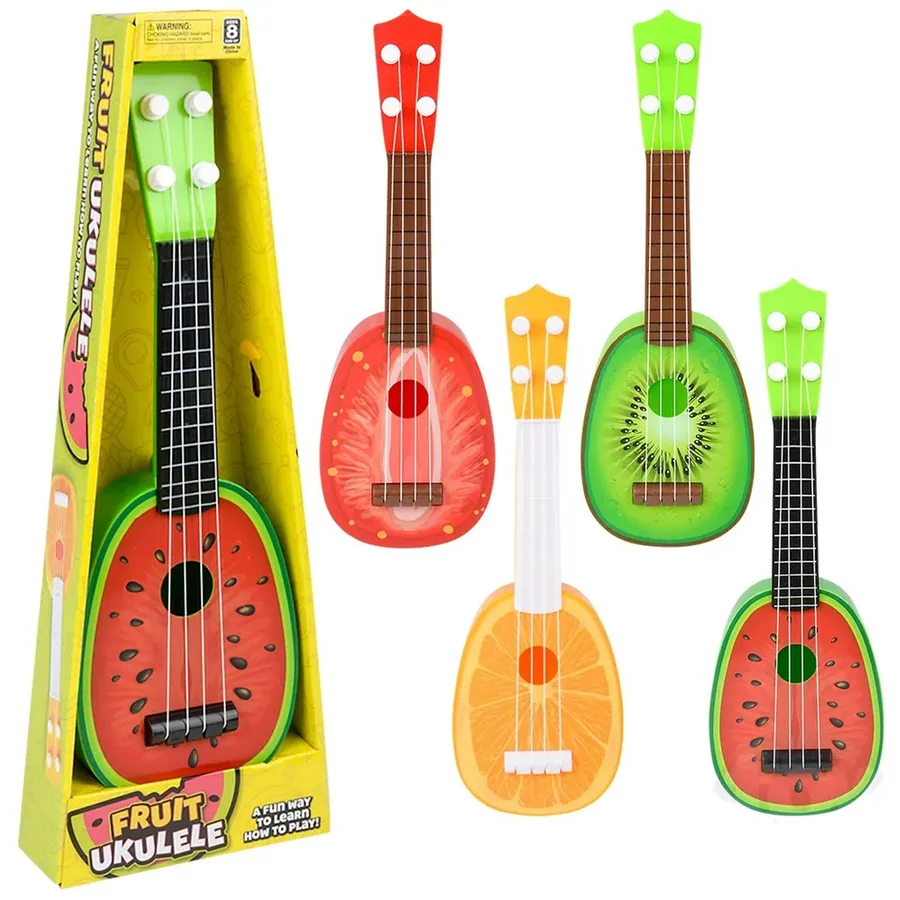 Kids Ukulele — Fruit Design | 14-Inch Model | Beginner Instrument — wholesale Toys & Games by the case