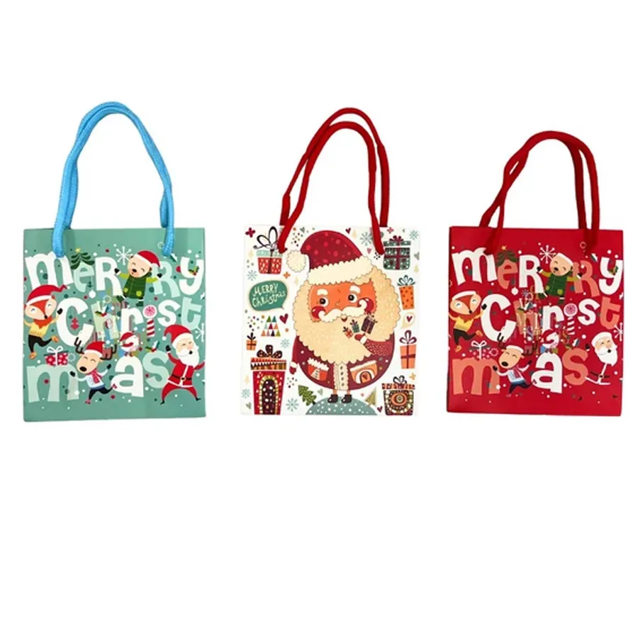 Christmas Themed Festive Gift Bag - Assorted — wholesale Seasonal & Holiday by the case
