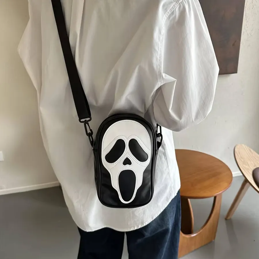 Skull Valentine Crossbody Leathers Backpacks - Assorted — wholesale Seasonal & Holiday by the case