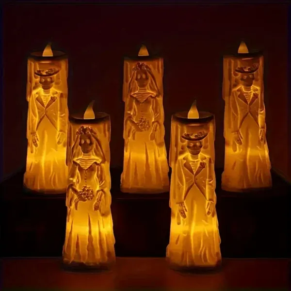 LED Skeleton Couple Lamp – Spooky Party Decor — wholesale Party & Gifts by the case