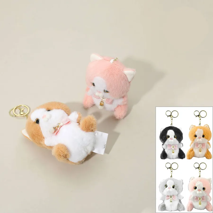 Cat Plush Stuffed Doll Keychains Kids Toy - Assorted — wholesale Plush & Squishies by the case