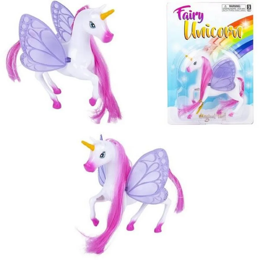 Kids Cute 5.5" Fairy Unicorns with Moveable Wings Toy — wholesale Toys & Games by the case