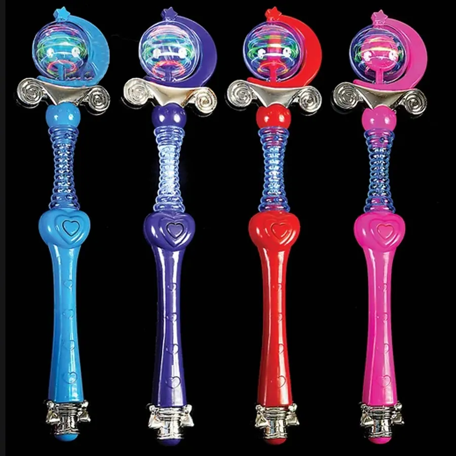 Light-Up Spinning Princess Wand Kids Toy — wholesale Toys & Games by the case