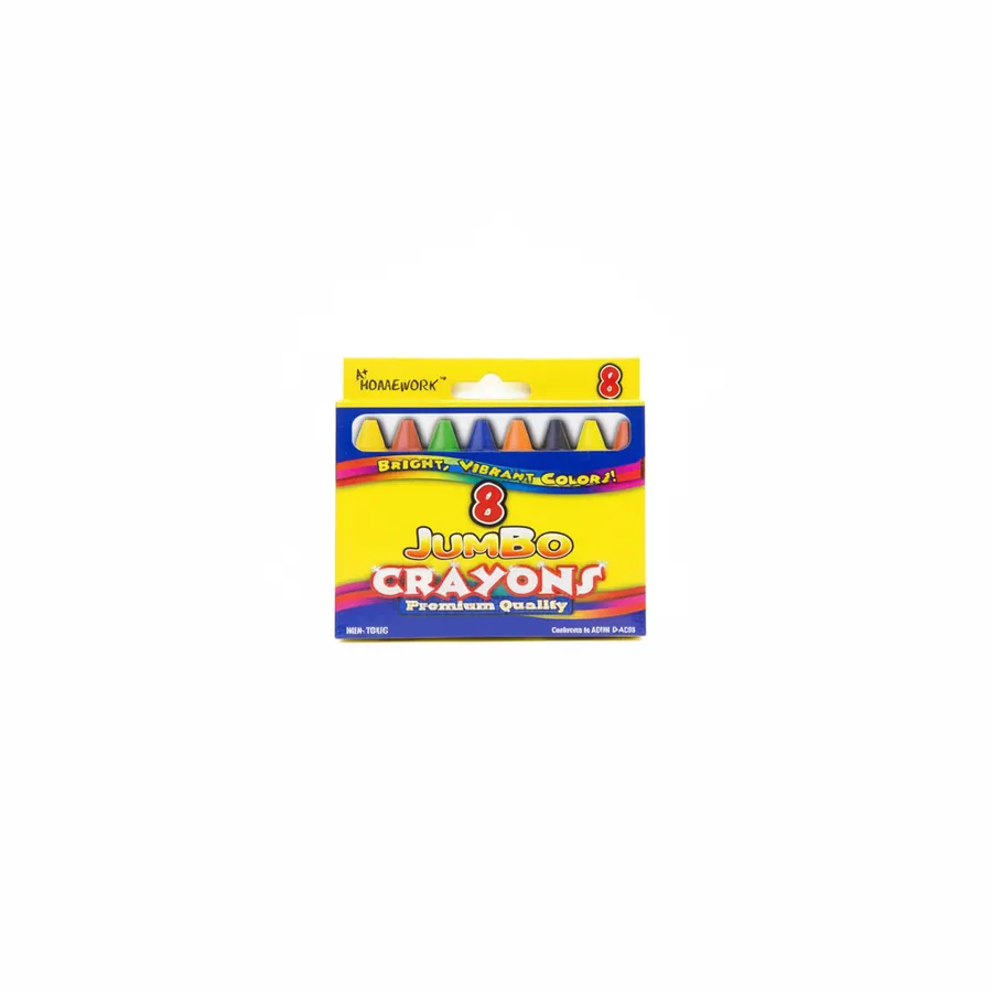 Vibrant Jumbo Wax Crayons - Easy Grip Kids Coloring and Art Supplies — wholesale More Wholesale Goods by the case