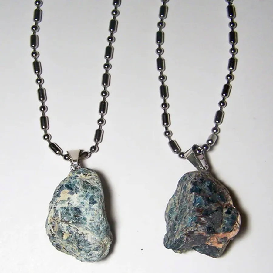 Stainless Steel Chain Necklaces Knit Rock Stone — wholesale Apparel & Accessories by the case