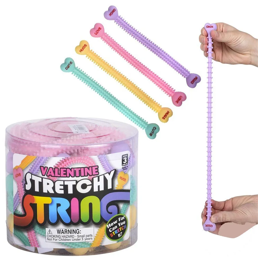 Holiday Stretch String Fidget Kid Toy- Assorted — wholesale Fidgets & Sensory by the case