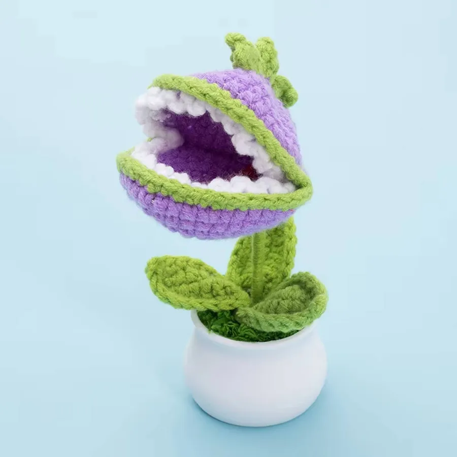 Cute Artificial Hand-knitted Plant For Home Decor - Assorted — wholesale Home & Décor by the case