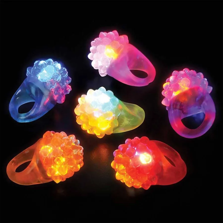Keeraft Light-Up Bumpy Ring Assorted Col Keeraft Home Gifts — wholesale Tech & Gadgets by the case