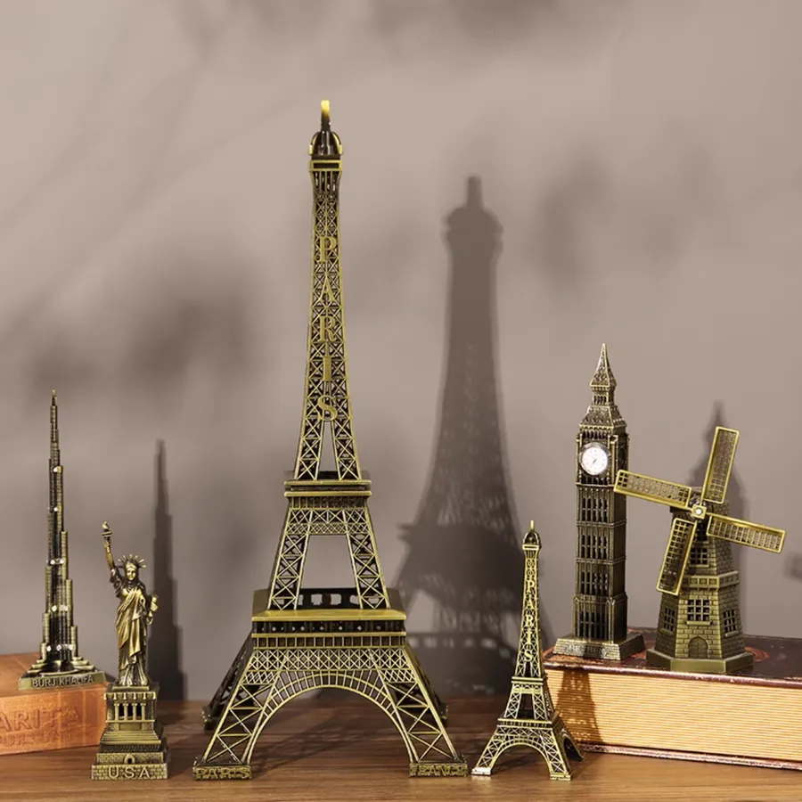 2907BA Paris Eiffel Tower Building Model Living Room Decoration — wholesale Home & Décor by the case
