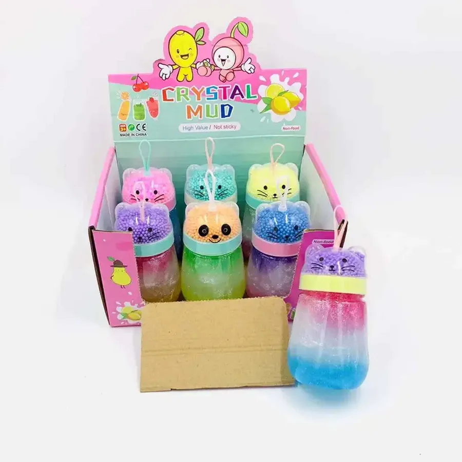 Sensory Toy Glitter Slime Kitten - Sparkling Fidget Toy in Cute Kitten Container — wholesale Fidgets & Sensory by the case