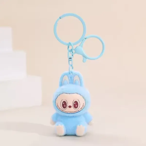 Vinyl Face Bunny Plush Keychain Mini Squishy Sensory Toy Fidget — wholesale Fidgets & Sensory by the case