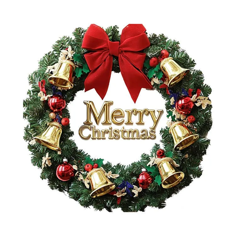 Christmas Bell Wreath Wall & Window Sticker Decor — wholesale Seasonal & Holiday by the case