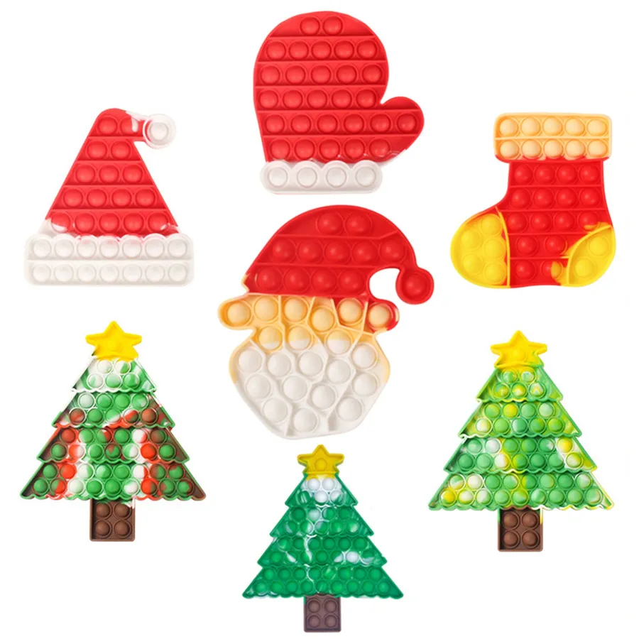 Kids Christmas Combo Pop It Toys — wholesale Fidgets & Sensory by the case