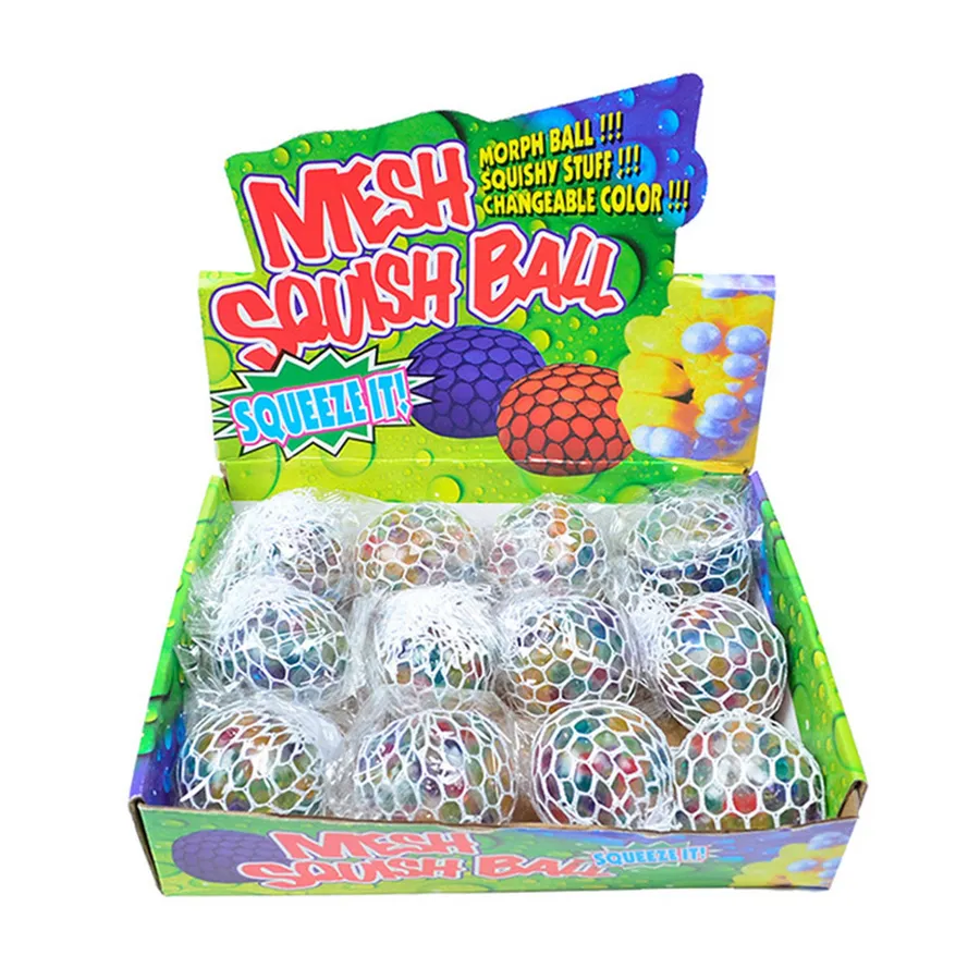Stress Ball Mesh Squeeze Toy - Kids Tactile Sensory Toy & Fidget Squish — wholesale Fidgets & Sensory by the case