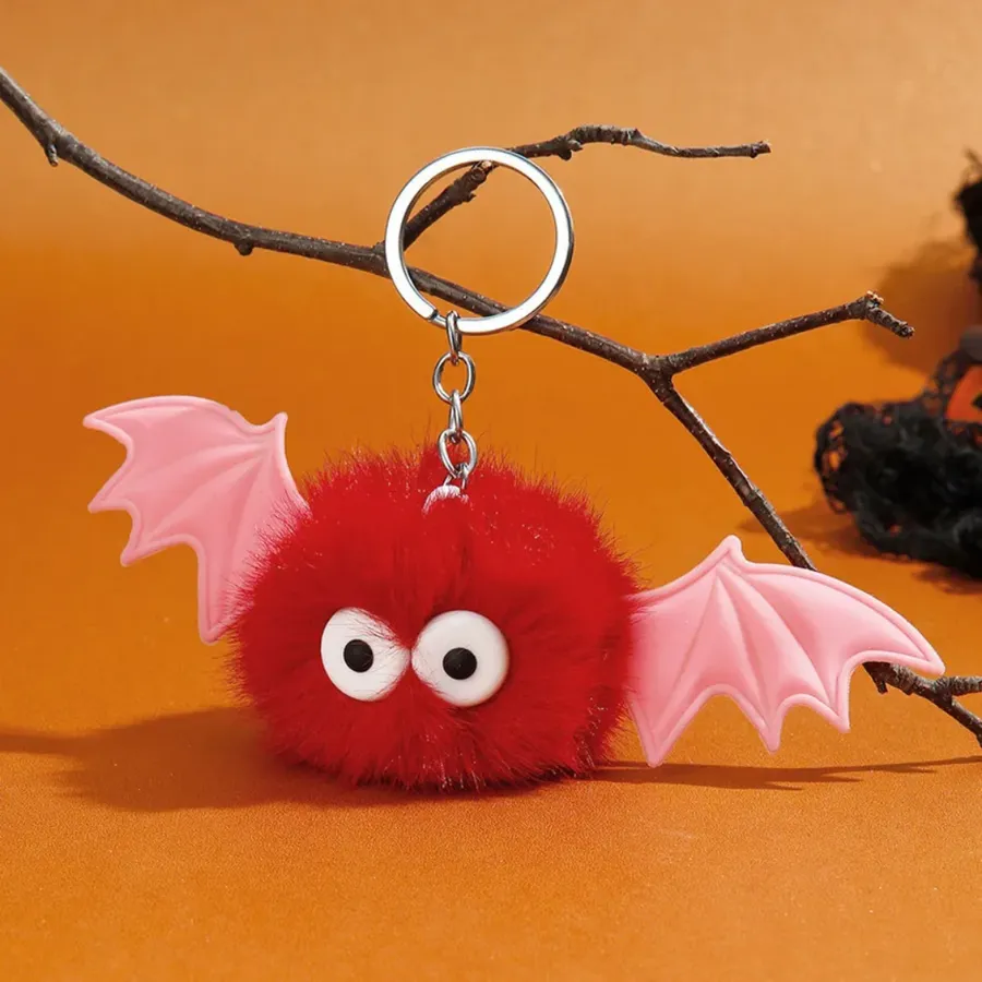 Cute Bat Devil Plush Keychain - Assorted In Bulk — wholesale Plush & Squishies by the case