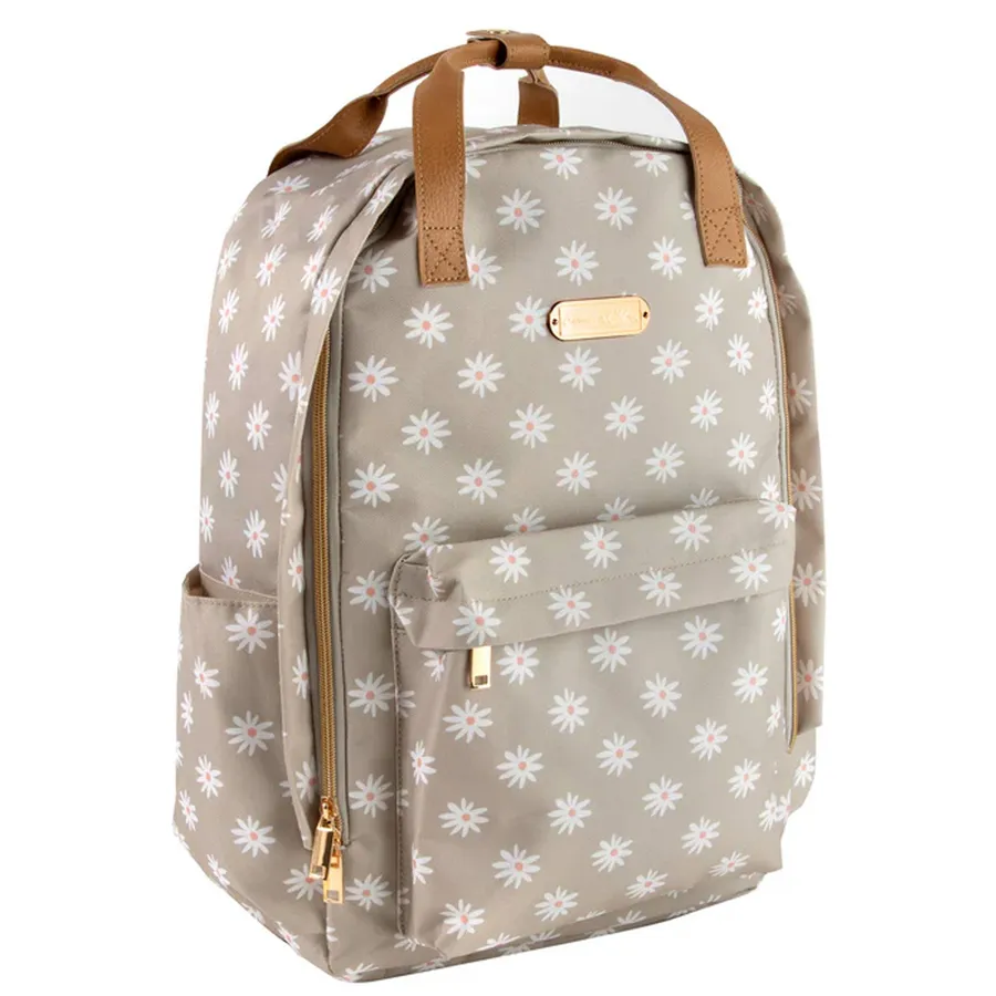 Flower Printed Backpack with Laptop Pouch — wholesale Bags & Backpacks by the case