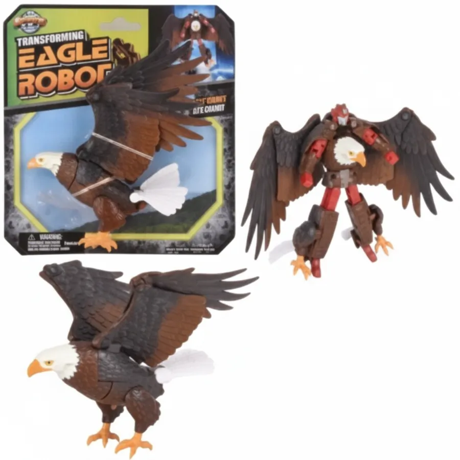 Transforming Eagle Robot Action Figure - Fun Kids Toys for Imaginative Play, Gifts, and Party Favors — wholesale Party & Gifts by the case