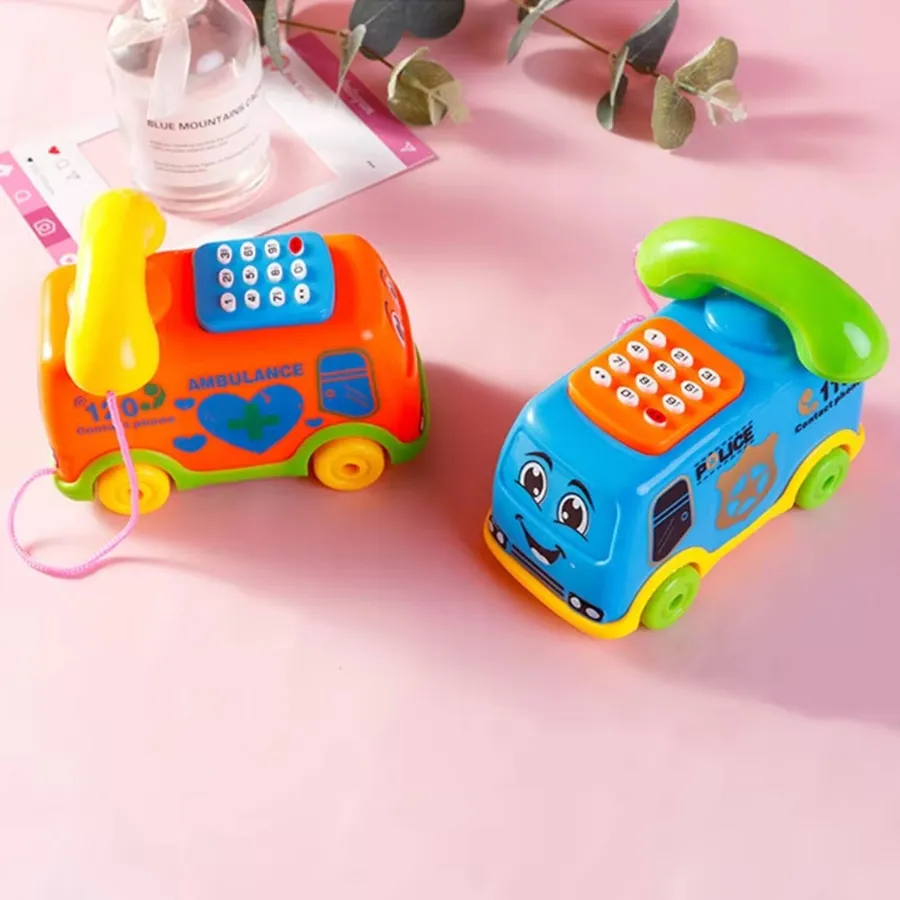 Educational Telephone Keyboard Bus Toy For Kids - Assorted — wholesale Tech & Gadgets by the case