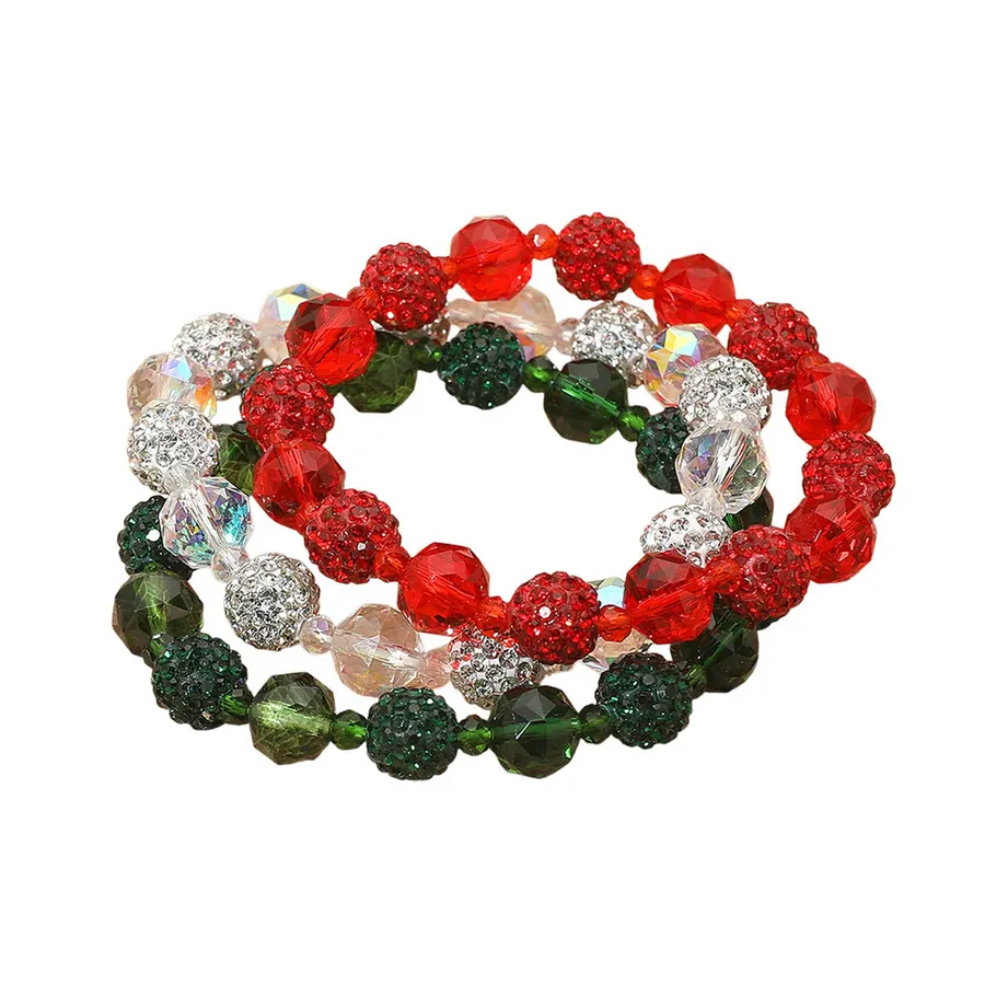 Ball Faceted Beaded Multi Layered Bracelet - Assorted — wholesale Apparel & Accessories by the case