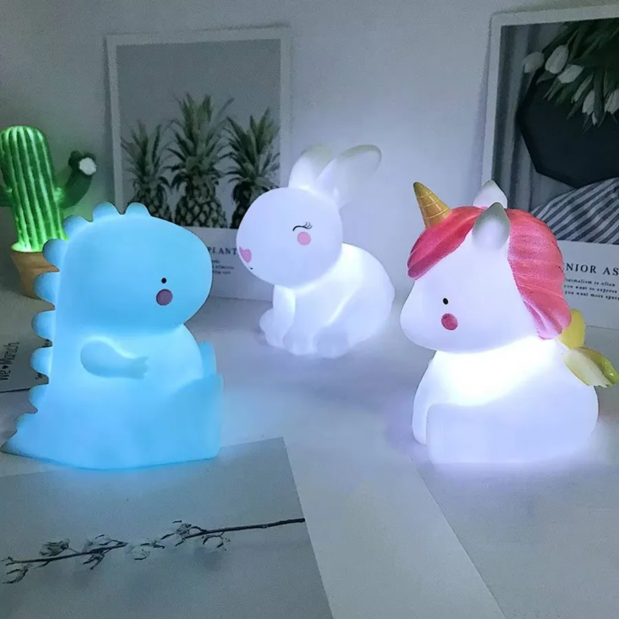Night Light LED Cartoon Lamp for Home Décor - Assorted — wholesale Home & Décor by the case